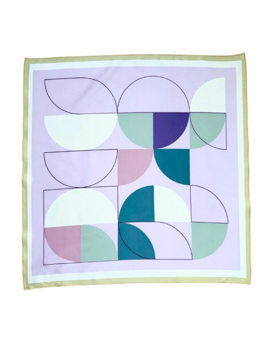 Abstract Geometric Mid-Century Square Scarf 48x48cm | Custom Bandana NWOT
